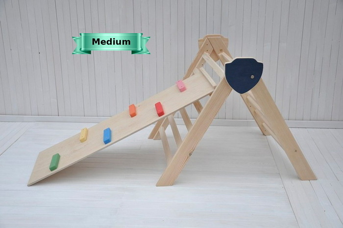 Pikler climbing frame Champion Baby set for indoor climbing baby activity