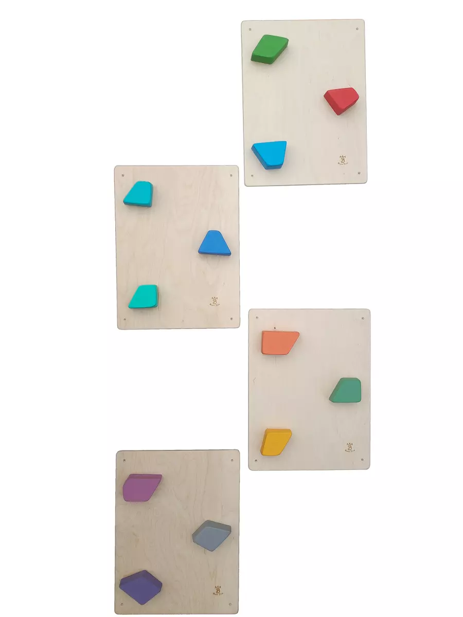 Climbing wall panels - Barin Toys Rocks Wall - toddlers gymnastics equipment for home, nursery, daycare centers.