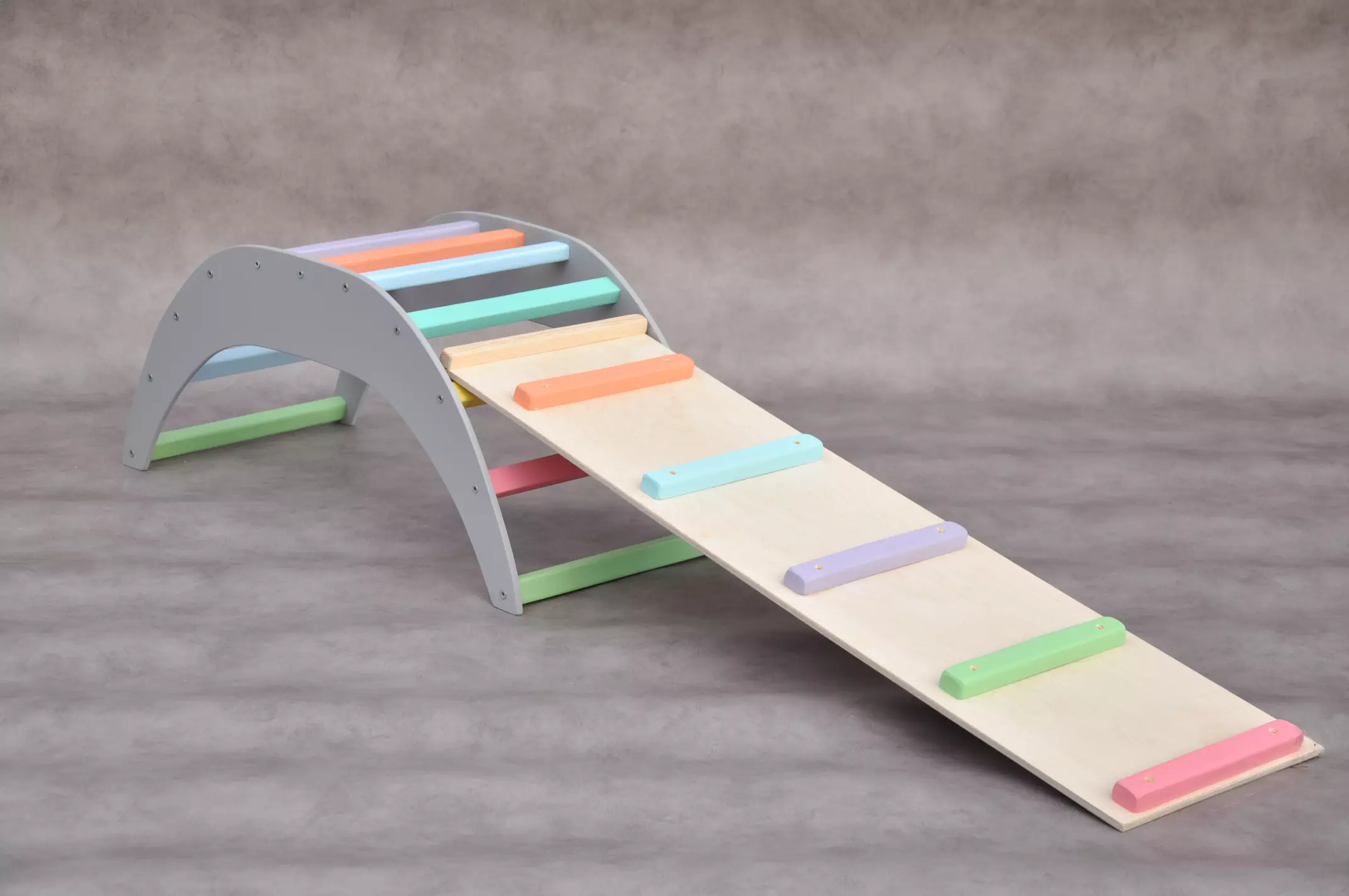 Climbing arch and First Baby Steps board slide at BarinToys UK store with free shipping in UK.