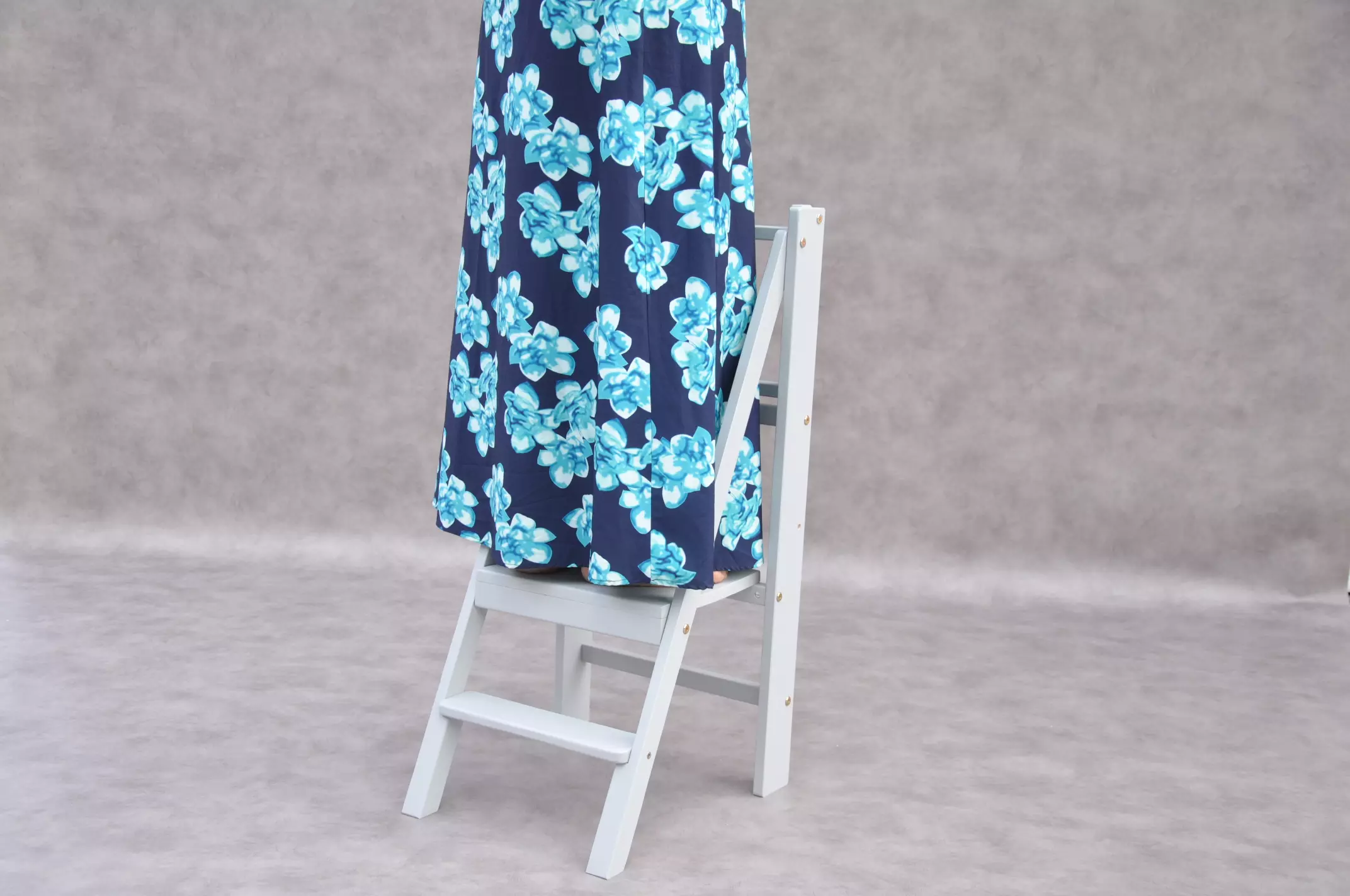 Foldable step stool step for kitchen - Slim montessori tower & kitchen helper for adults by BarinToys brand design. New in 2024.