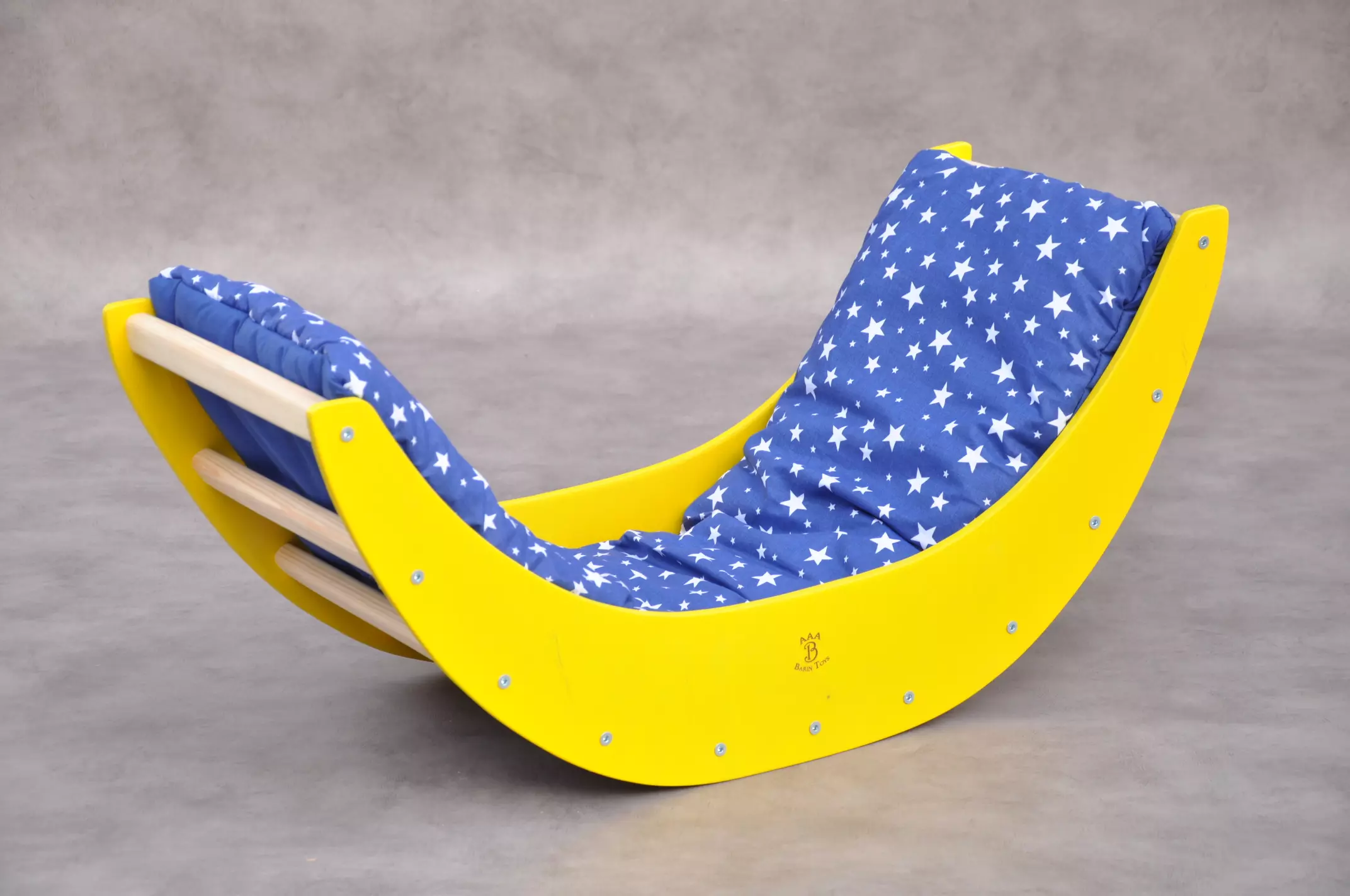 Montessori toys for 1 year olds toddlers - Barin Toys climbing arch and baby swing - Moon baby arch with starry night pillow - first birthday present ideas or Christmas baby gift by Barin Toys wooden toys shop with free delivery in UK.