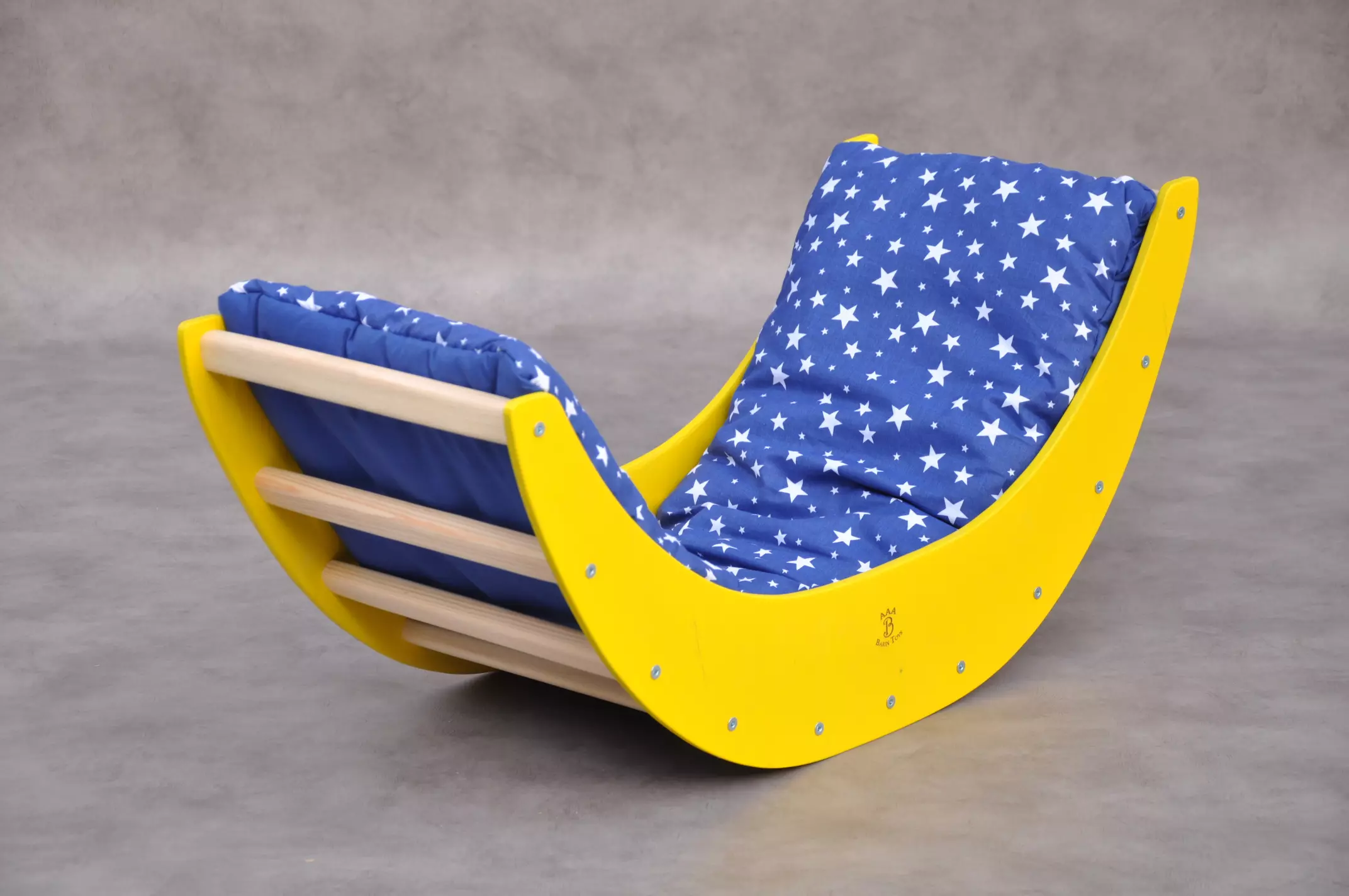 Not on the high street Christmas present ideas for a nursery playroom and the first birthday gift ideas - Barin Toys baby climbing frame toy: Moon climbing arch with pillow set with free delivery in UK.