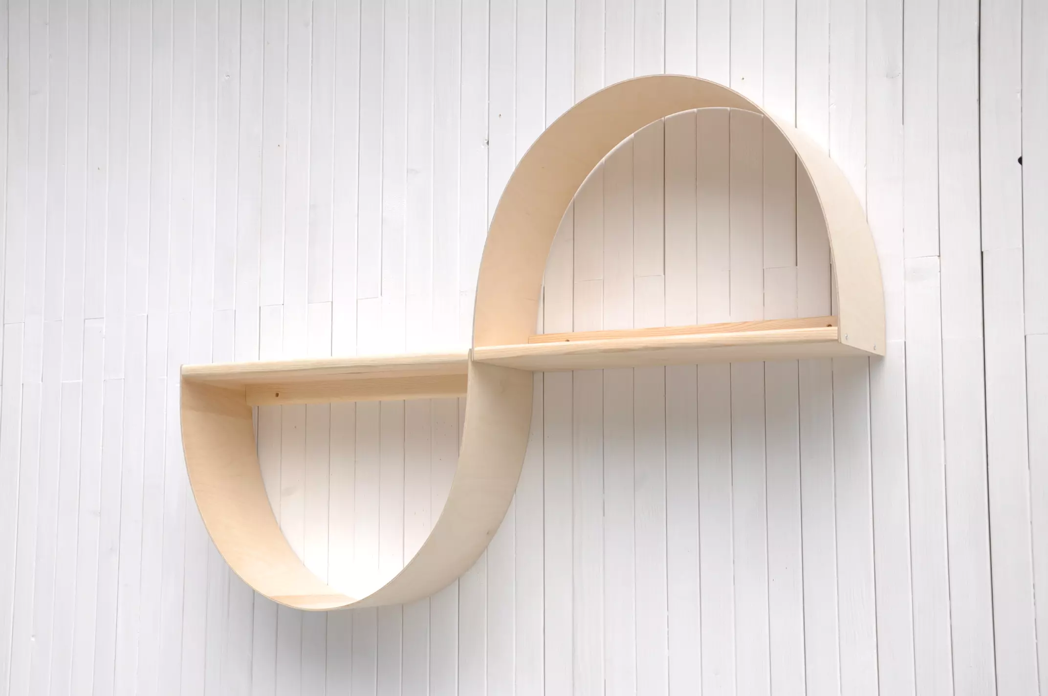 Wall shelves by Barin Toys - Infinity floating shelf for bedroom or living room, wedding anniversary gift idea for couples. Buy online at BarinToys.co.uk store with UK free shipping.