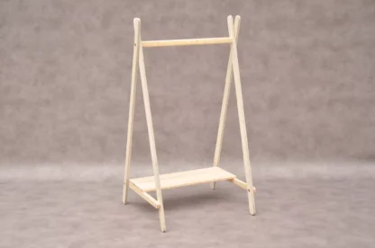 Childrens clothes rail Tipi for toddler's small clothes, Barin Toys mini hanging rail - convinient and low-cost, sturdy wooden kid's open wardrobe available to order online at barintoys.co.uk with UK free delivery.