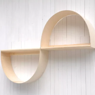 Wall shelves by Barin Toys - Infinity floating shelf for bedroom or living room, wedding anniversary gift idea for couples. Buy online at BarinToys.co.uk store with UK free shipping.
